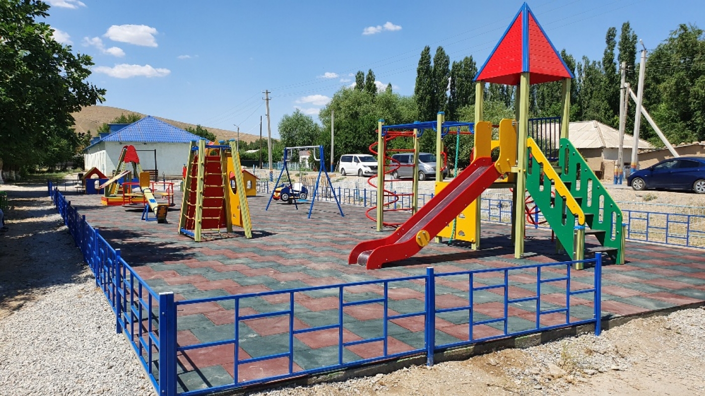 Kazatomprom has implemented a social project: construction of children's playgrounds and sports grounds in the regions of presence