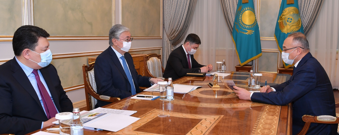 The Head of State received the Chairman of the Board of NAC Kazatomprom JSC Galymzhan Pirmatov