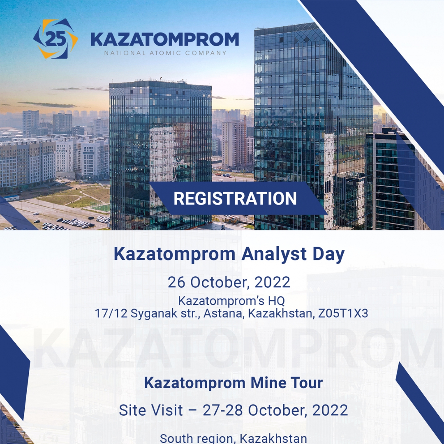 Kazatomprom’s 2022 Analyst Day and Mine Tour