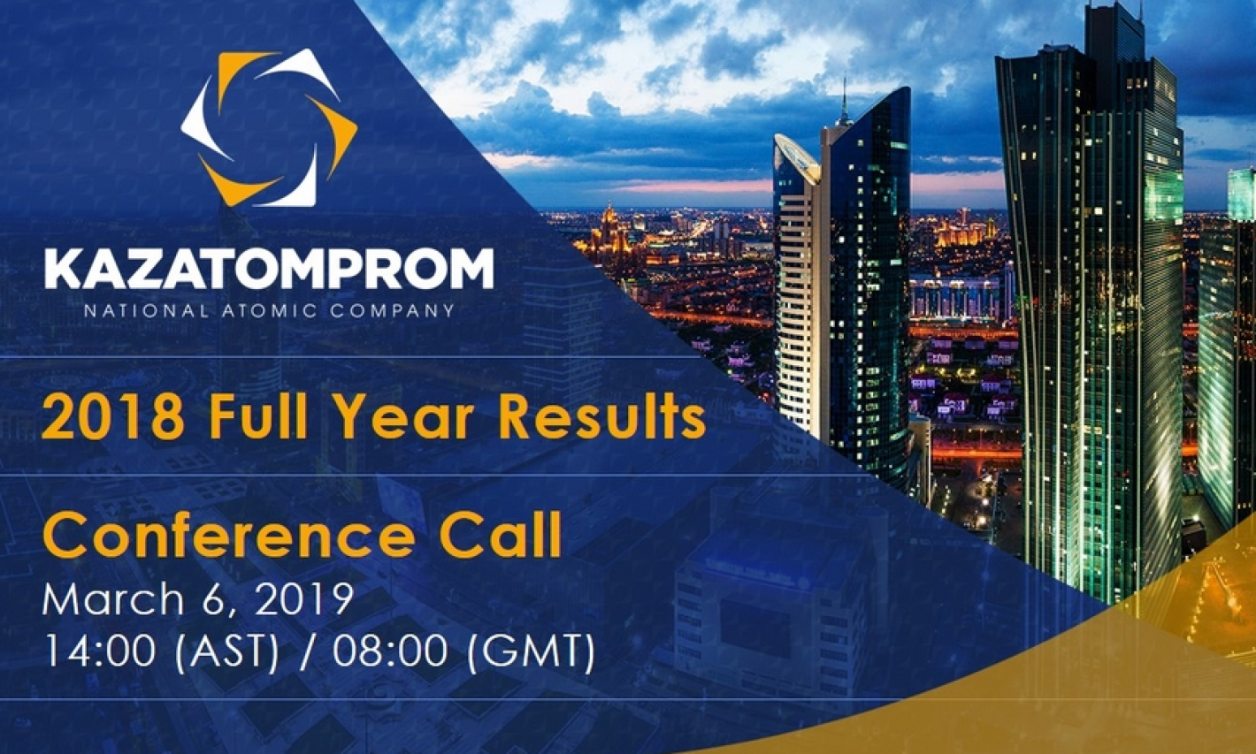 Kazatomprom 2018 Full Year Results Conference Call